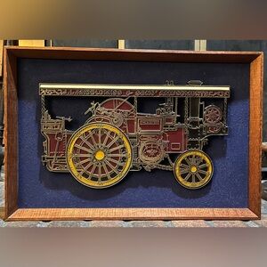 Charles Burrell & Sons 'The Busy Bee' Framed Traction Engine Plaque